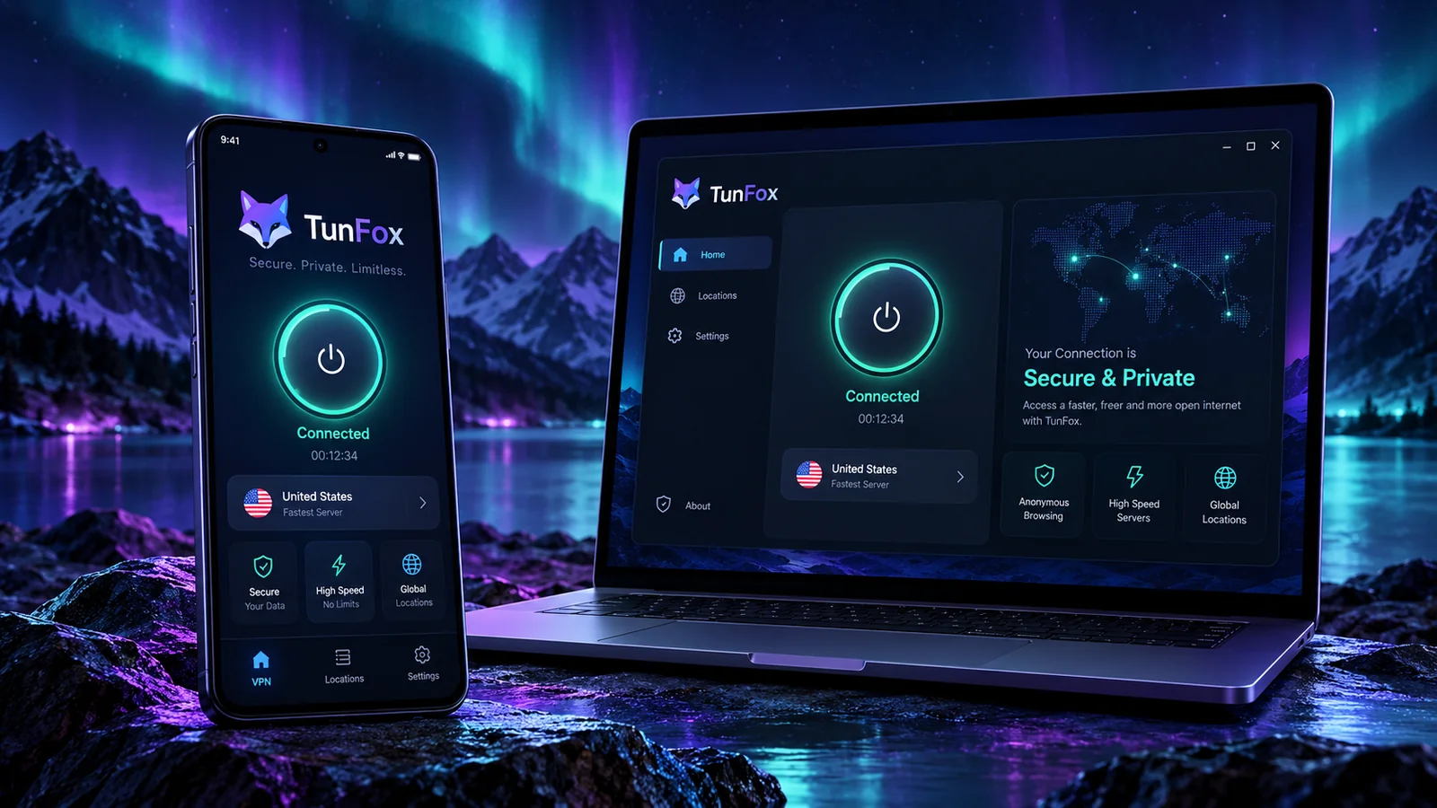 TunFox на Android и Windows